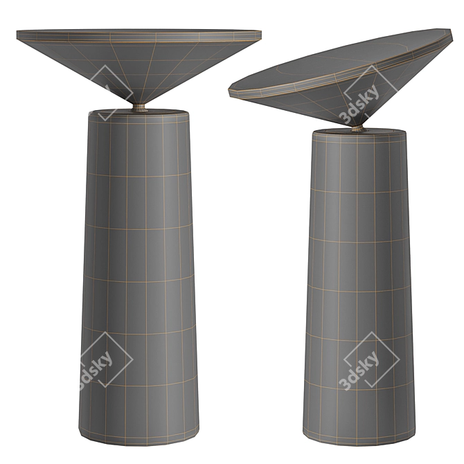 Contemporary Cocktail Table Lamp 3D model image 7