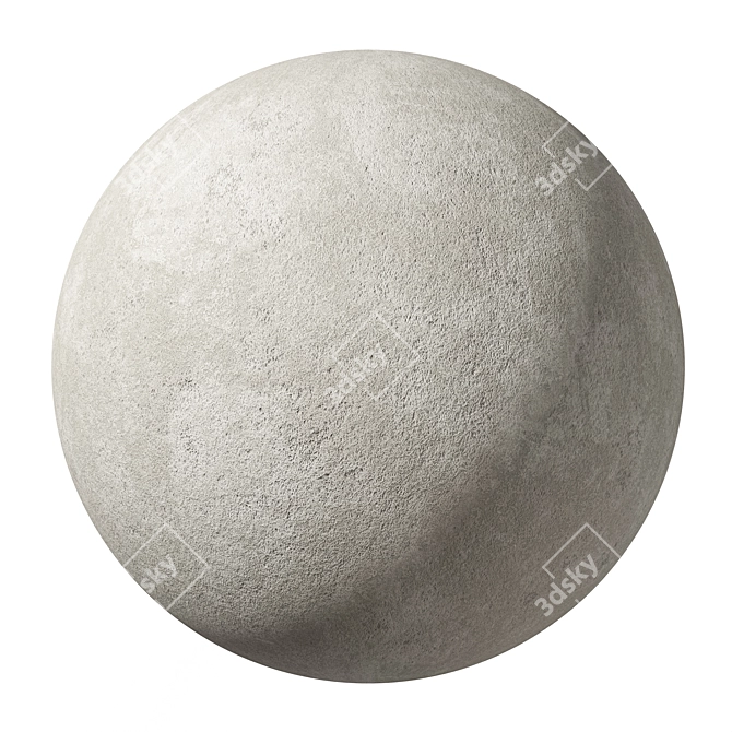 Seamless Plaster Material Texture Set 3D model image 1