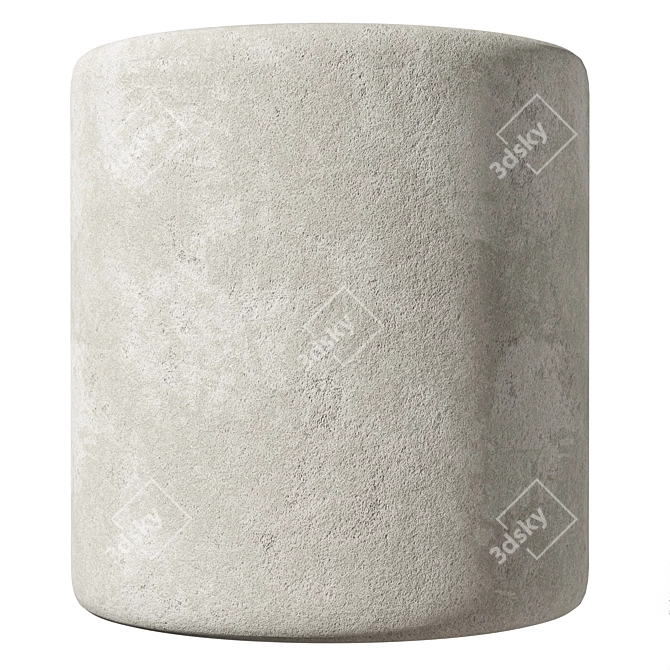 Seamless Plaster Material Texture Set 3D model image 2