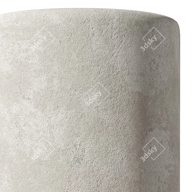 Seamless Plaster Material Texture Set 3D model image 5