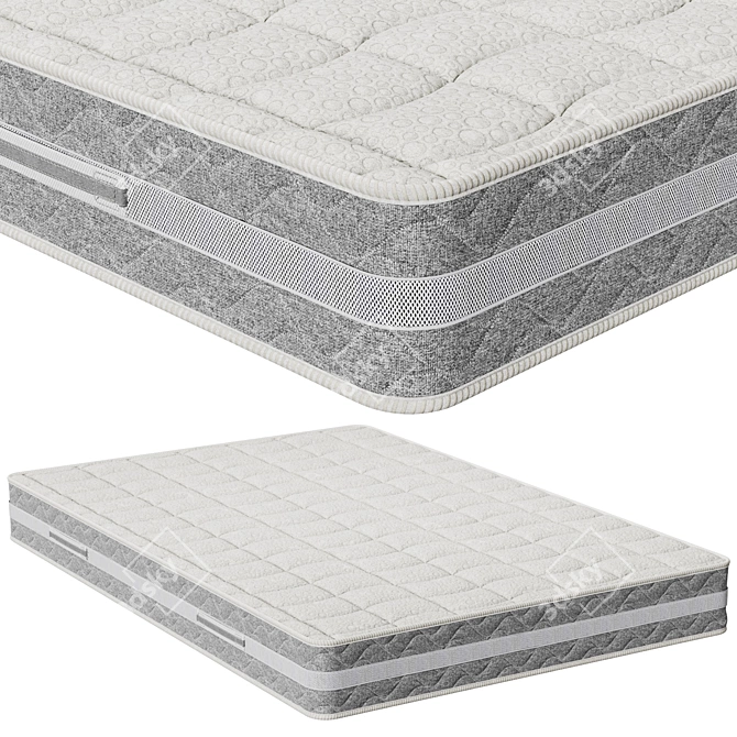 Trend Plus Mattress | 130x190x22cm 3D model image 1