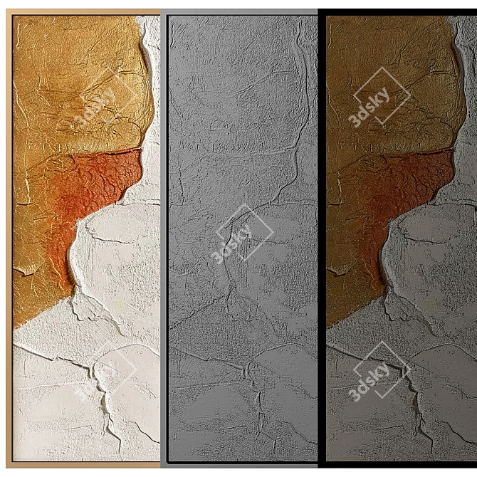 Eclectic Wabi-Sabi Wall Art 3D model image 4