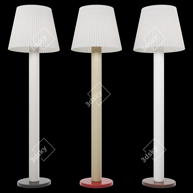 Modern Cellu Floor Lamp Set 3D model image 1