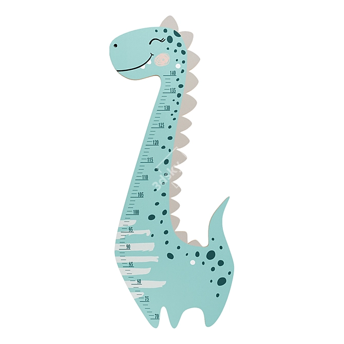 Dinosaur Kids Growth Chart 3D model image 2