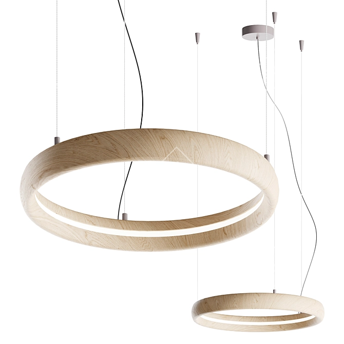 Modern Elegance Pendant Light 3D model image 1