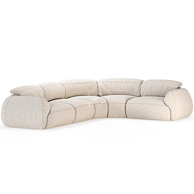 Natuzzi Mindful Set 2 Sofa 3D model image 2