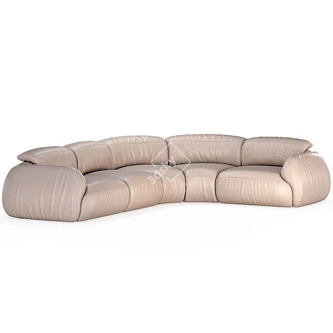 Natuzzi Mindful Set 2 Sofa 3D model image 3