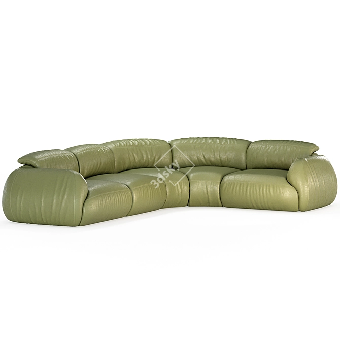 Natuzzi Mindful Set 2 Sofa 3D model image 4