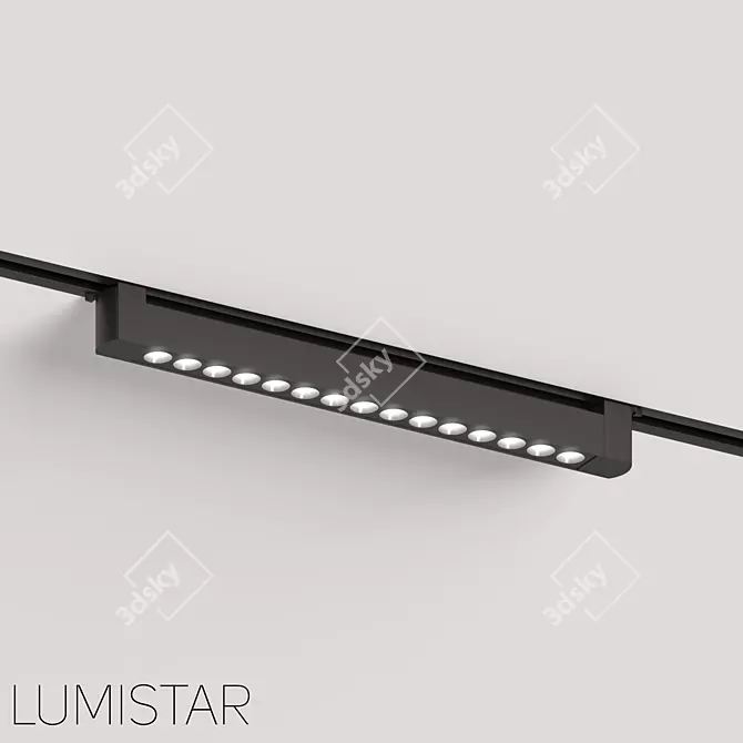 Linear Track Light Fixture 220V 3D model image 1