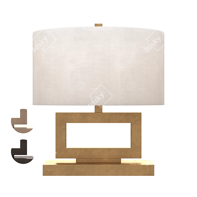 Sleek Modern Table Lamps 3D model image 1