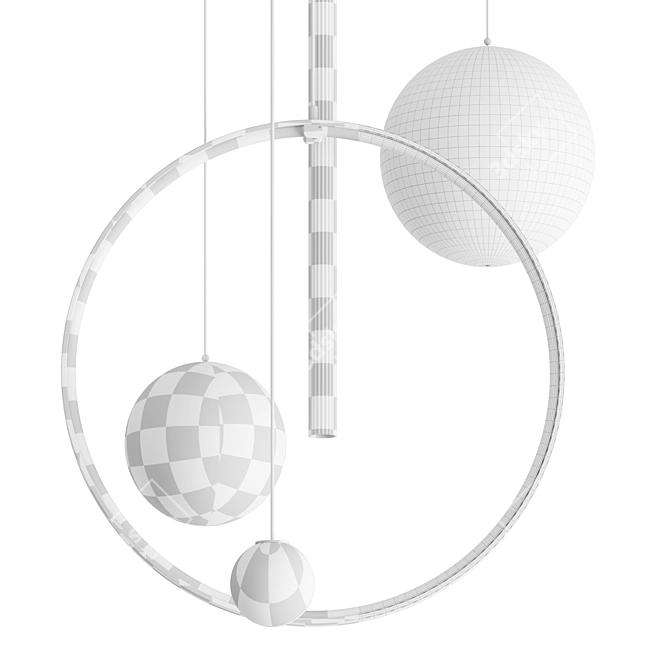 Modern Elegance Pendant Lighting 3D model image 4