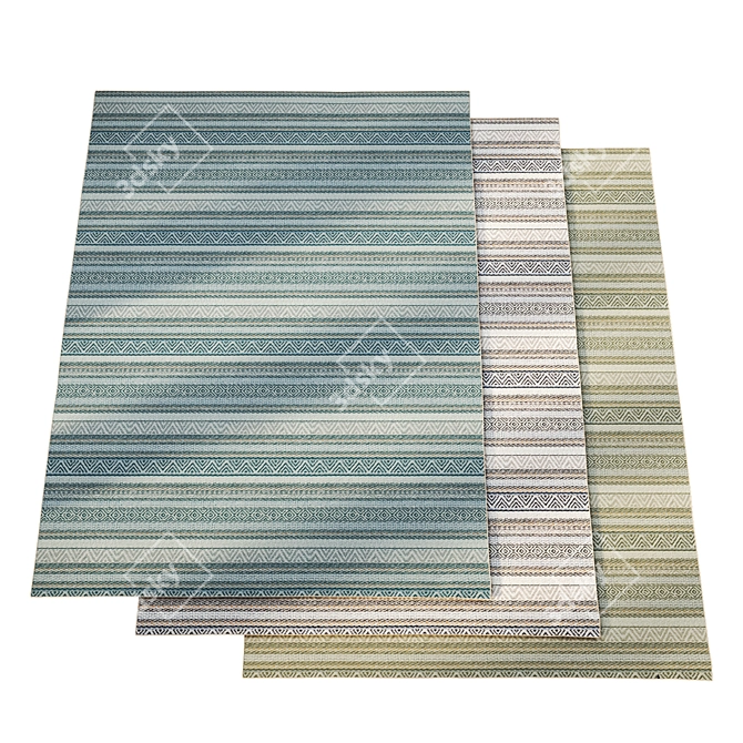 Elegant Hampshire Area Rug 3D model image 2