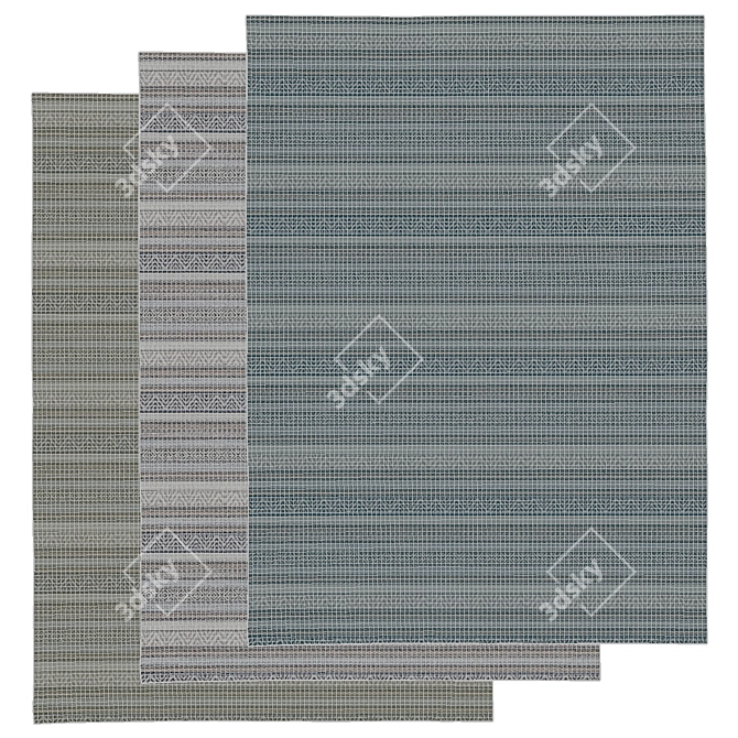 Elegant Hampshire Area Rug 3D model image 4