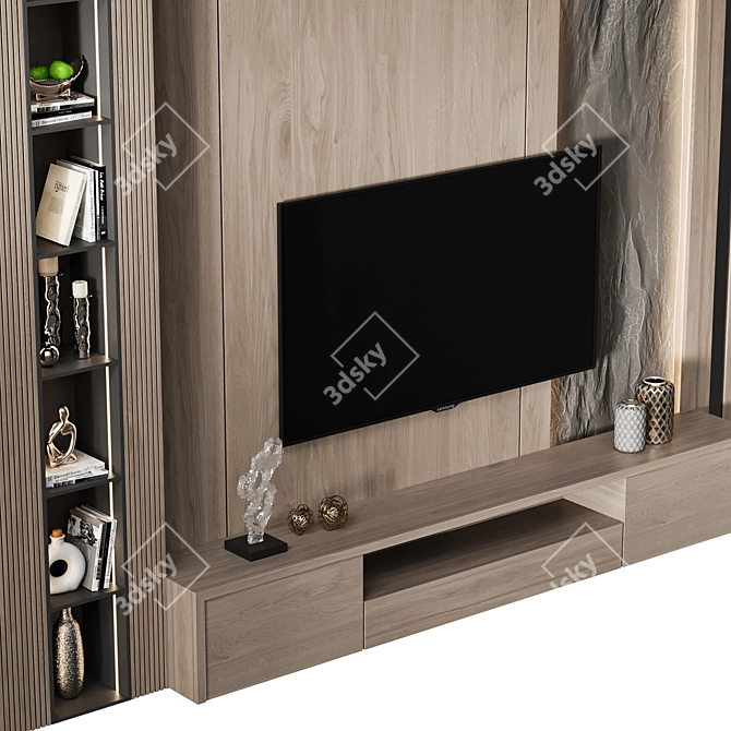 Modern TV Wall Mount 64 3D model image 5