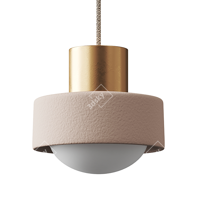 Modern Pendant Lamp Set in 3D 3D model image 4