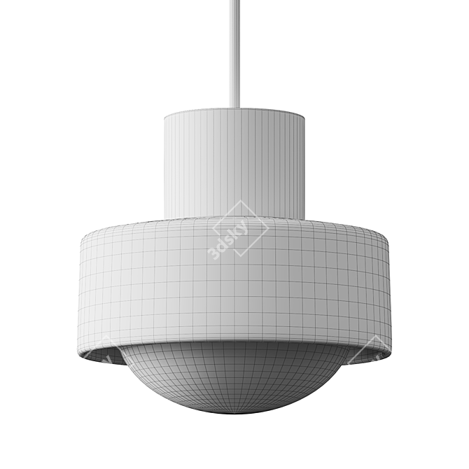 Modern Pendant Lamp Set in 3D 3D model image 6