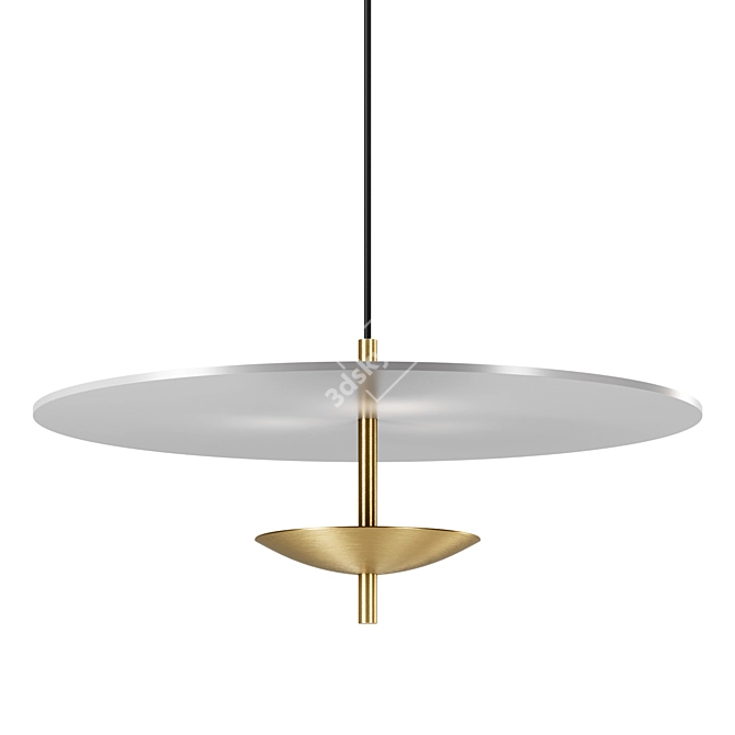  Reflective Pendant Light, B-TD 3D model image 3