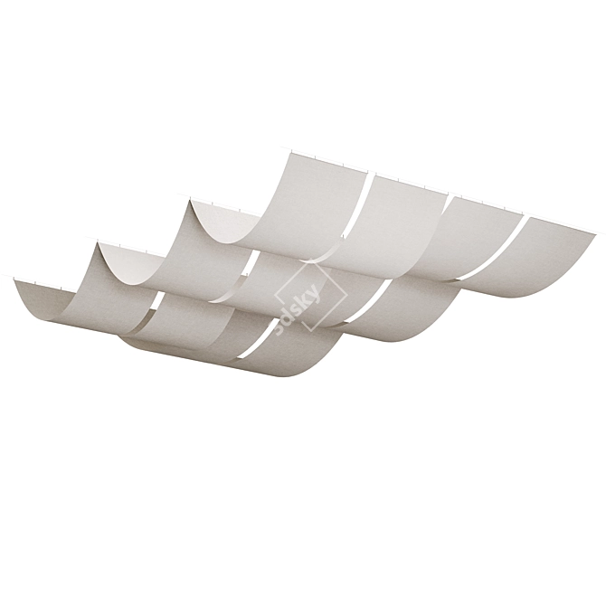 Gondola Drop Ceiling Panels 3D model image 7