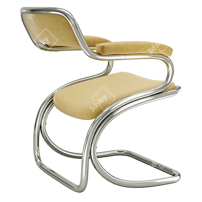 Translate the description from Russian to English.
Title: Retro Mustard Space-Chairs 3D model image 2