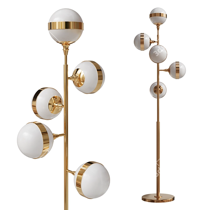 Signature Saturn Floor Lamp 3D model image 1