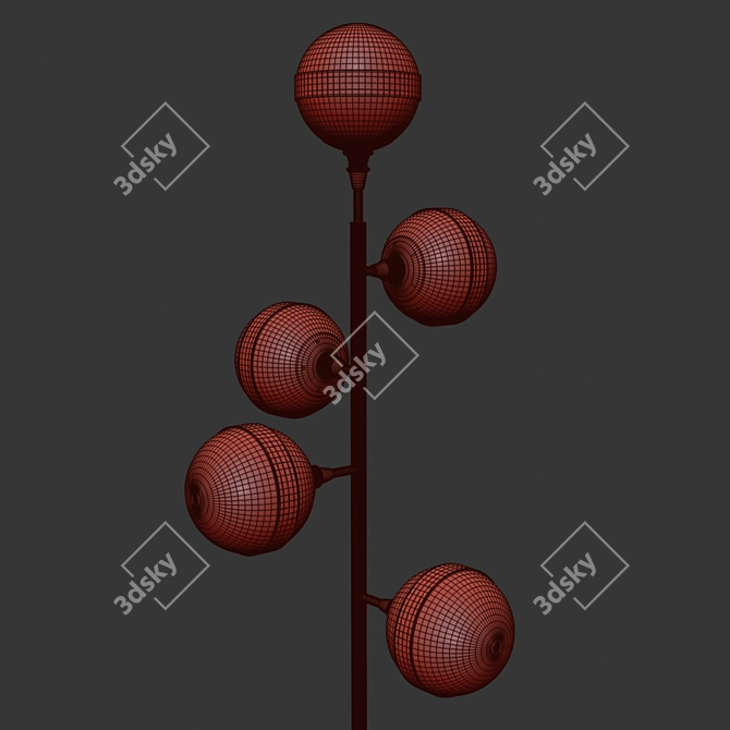 Signature Saturn Floor Lamp 3D model image 4