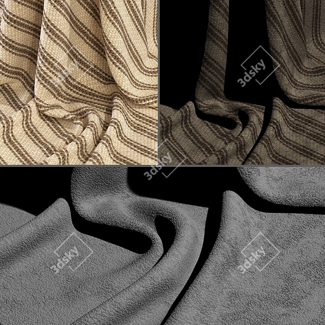 Foreshore Fabric Collection Pack 3D model image 3