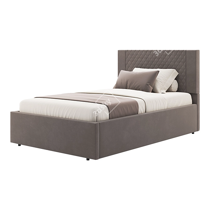 Elegant Geneva Bed 1355 3D model image 2