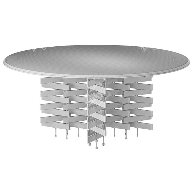 Mid-Range Stylish Baxter-Loom Dining Table 3D model image 2