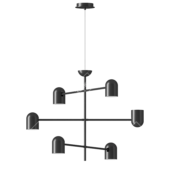 Industrial Pendant Light by Aromas 3D model image 2