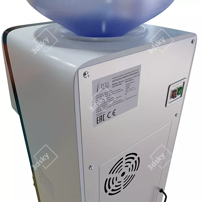 Compact Water Cooler with Heating and Cooling 3D model image 5