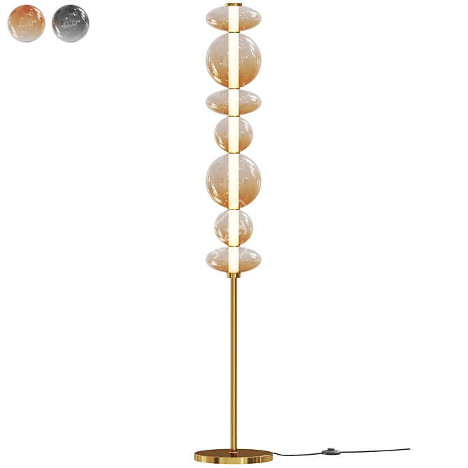 Elegant Mod307 Table Lamp 3D model image 1