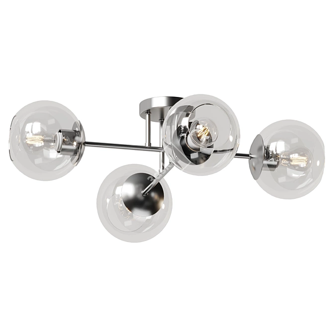 Modern Classic Ceiling Light Fixture 3D model image 3