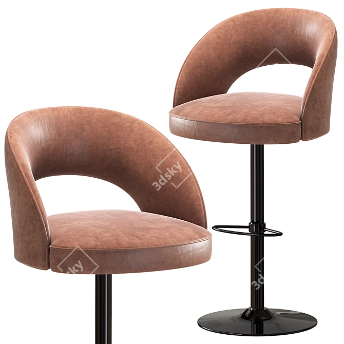 Premium Anchor Bar Stool Set 3D model image 6