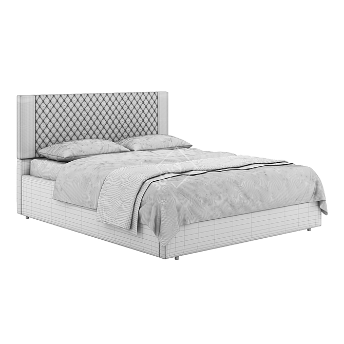 Geneva Bed Frame 1755 3D model image 4