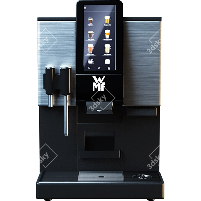 Sleek 3D Coffee Machine Model 3D model image 2