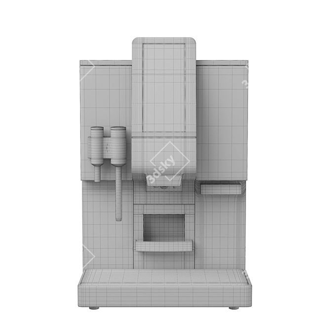 Sleek 3D Coffee Machine Model 3D model image 5