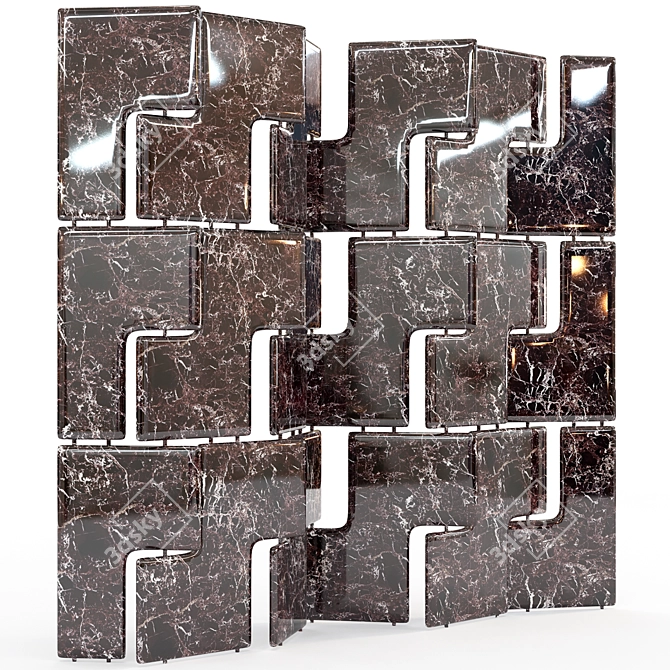 Minotti Janis Decorative Screen 3D model image 1