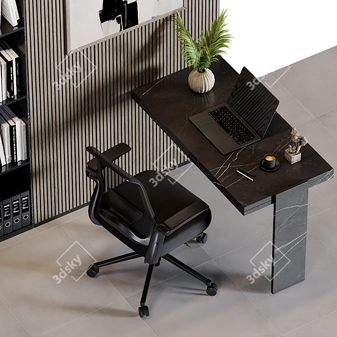 Modern Office Furniture Collection 3D model image 4