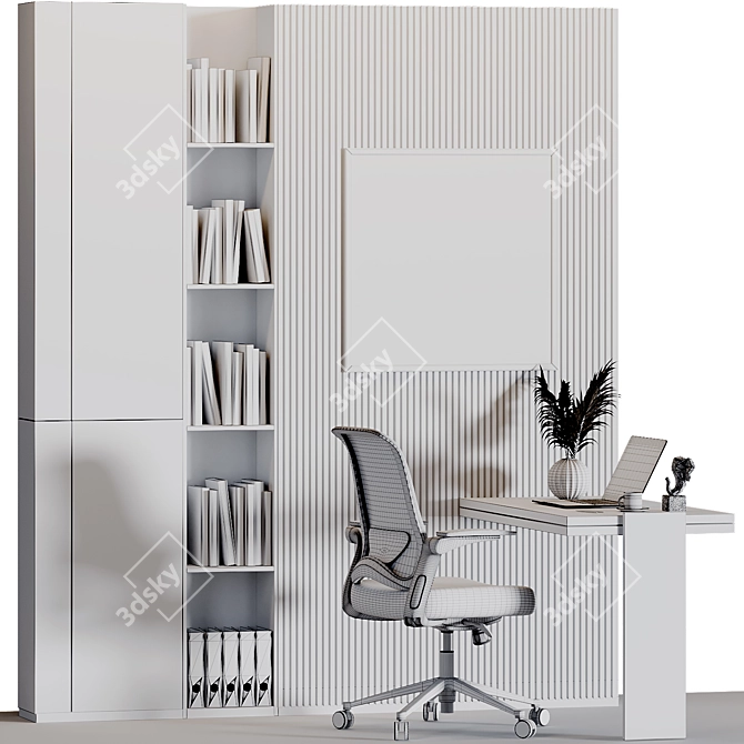 Modern Office Furniture Collection 3D model image 1