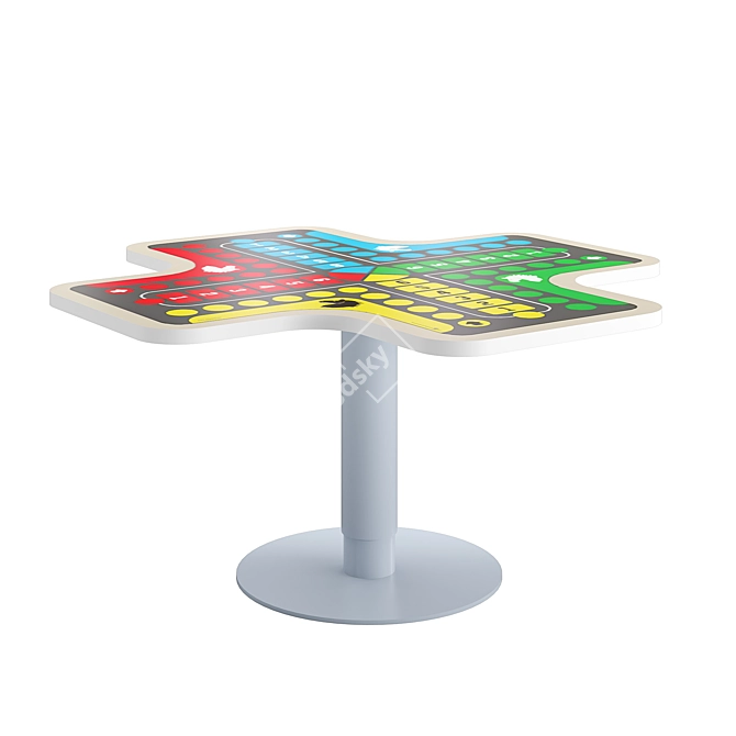 Dual Comfort Table - Adaptability & Ergonomics 3D model image 1