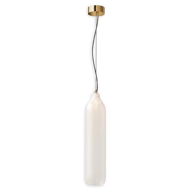 Sleek Flute Pendant Light 3D model image 1