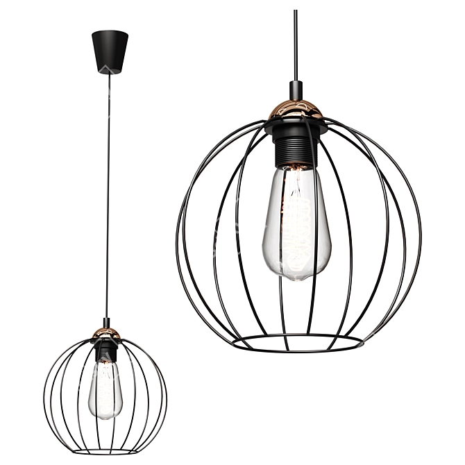 TK Lighting Galaxy Pendant Light 3D model image 2