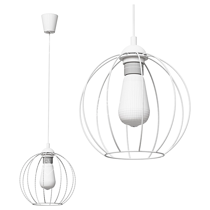 TK Lighting Galaxy Pendant Light 3D model image 3