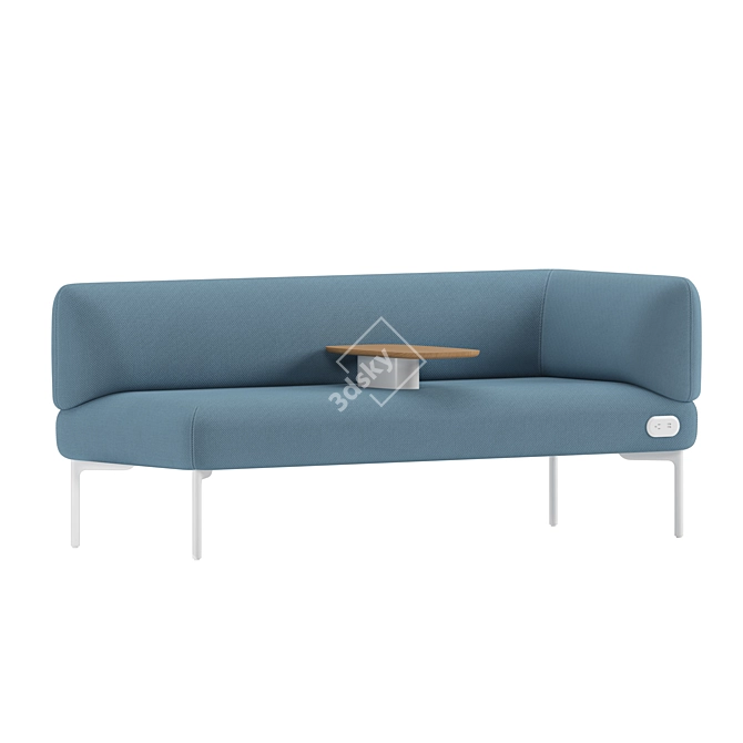 Modern Haworth Cabana Sofa Style 3D model image 2