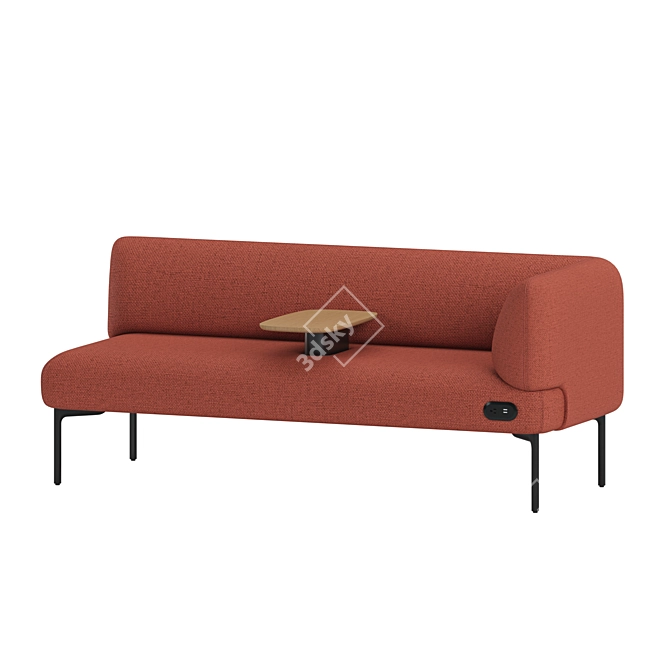 Modern Haworth Cabana Sofa Style 3D model image 3