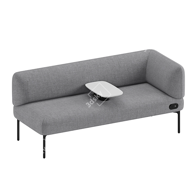 Modern Haworth Cabana Sofa Style 3D model image 6