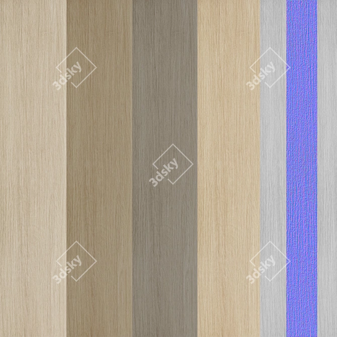 Seamless Wood Textures Bundle 3D model image 2