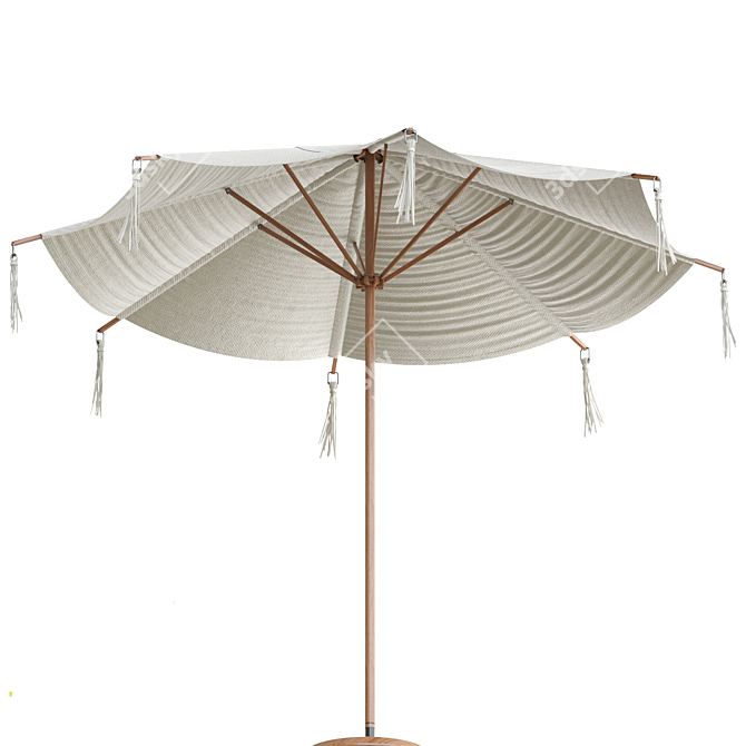  Stylish Round Cantilever Umbrella 3D model image 2