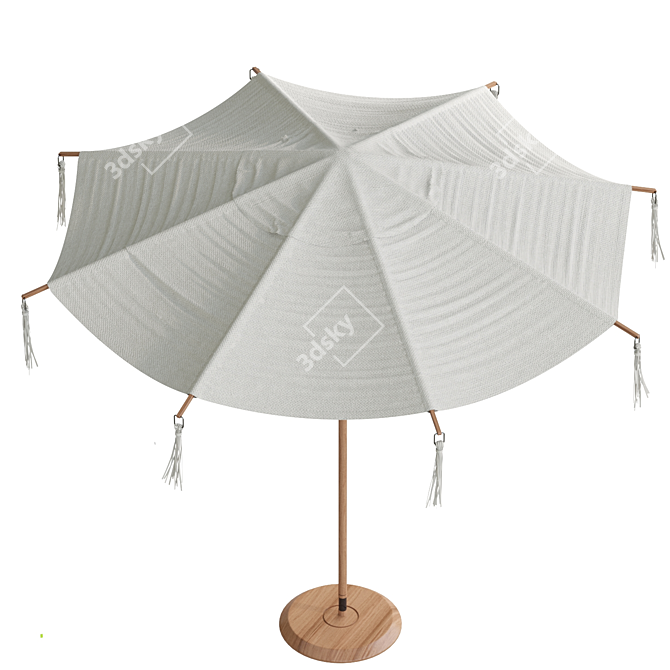  Stylish Round Cantilever Umbrella 3D model image 3