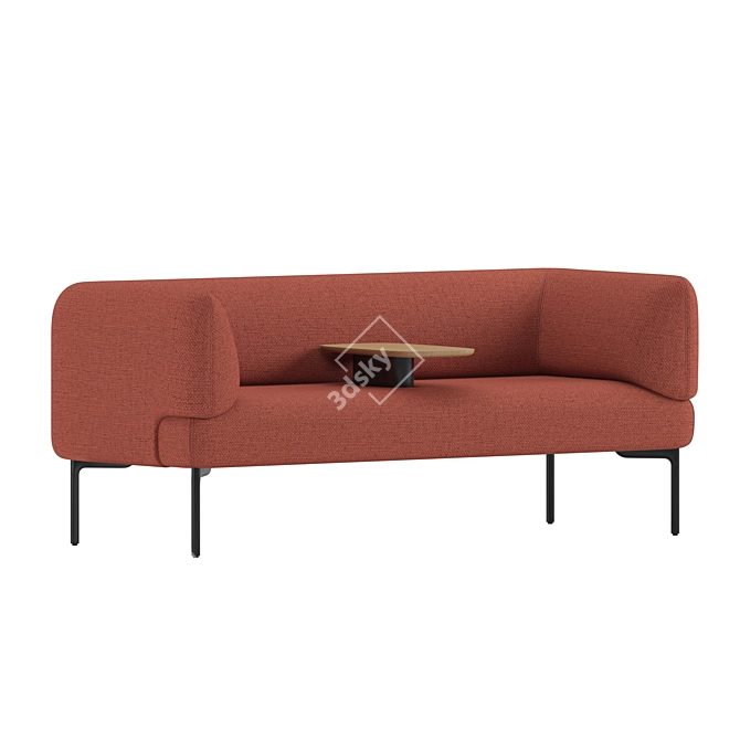 Cabana Sofa with Integrated Table 3D model image 3